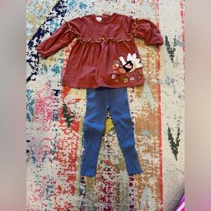 Mud Pie Toddler Thanksgiving Outfit 3T